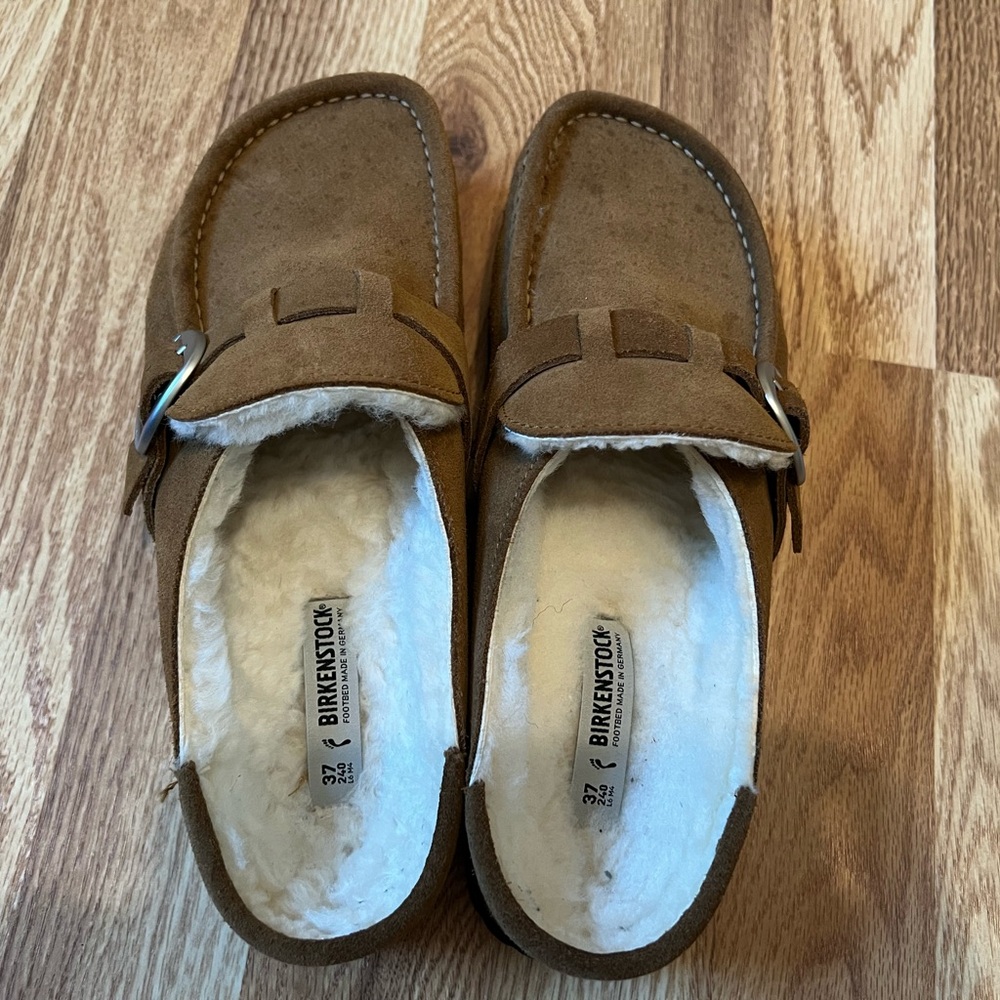 Birkenstock Tan Suede Loafers